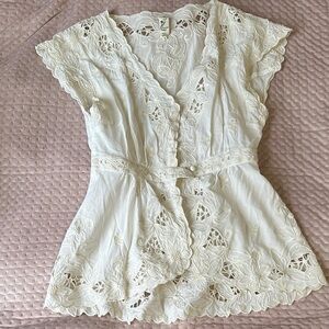 Floreat Cream Lace Blouse